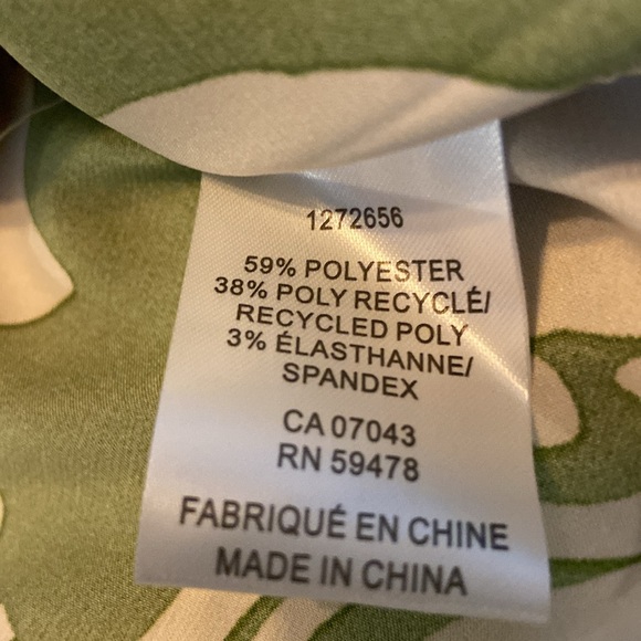 Rachel Roy green and ivory print blouse - Picture 7 of 7